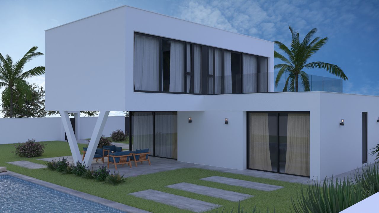 For Sale Ibizan-Style Villa Under Construction in Alcalalí