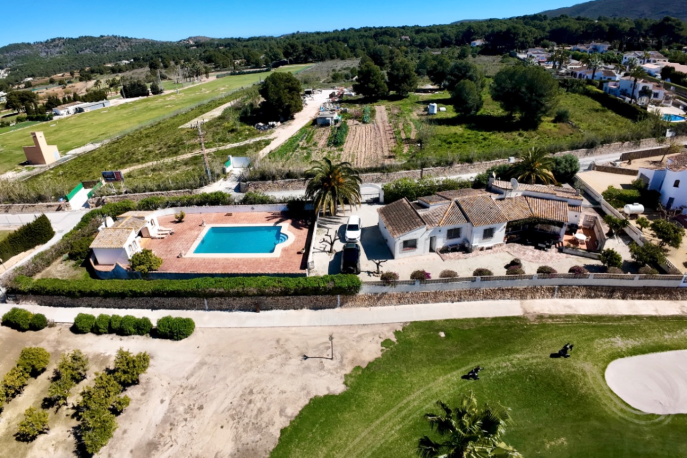 Villa en venta en Jávea con vistas al campo de golf.