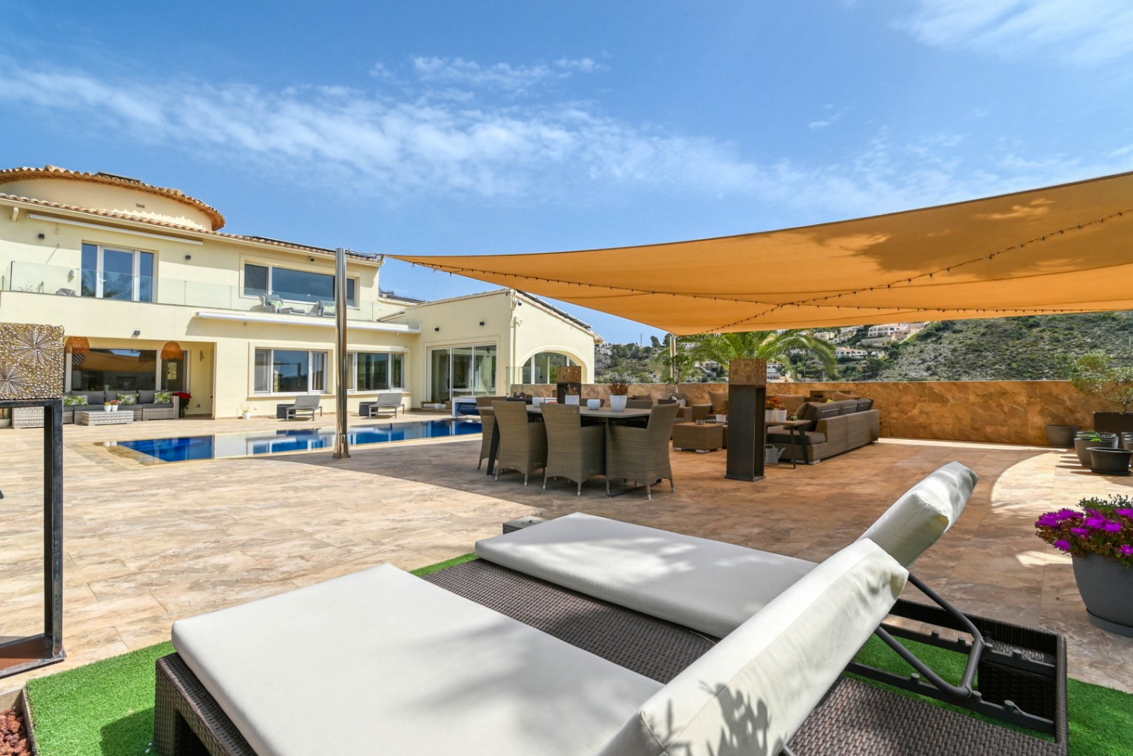 Villa con vista al mar en venta en Moraira, La Arnella