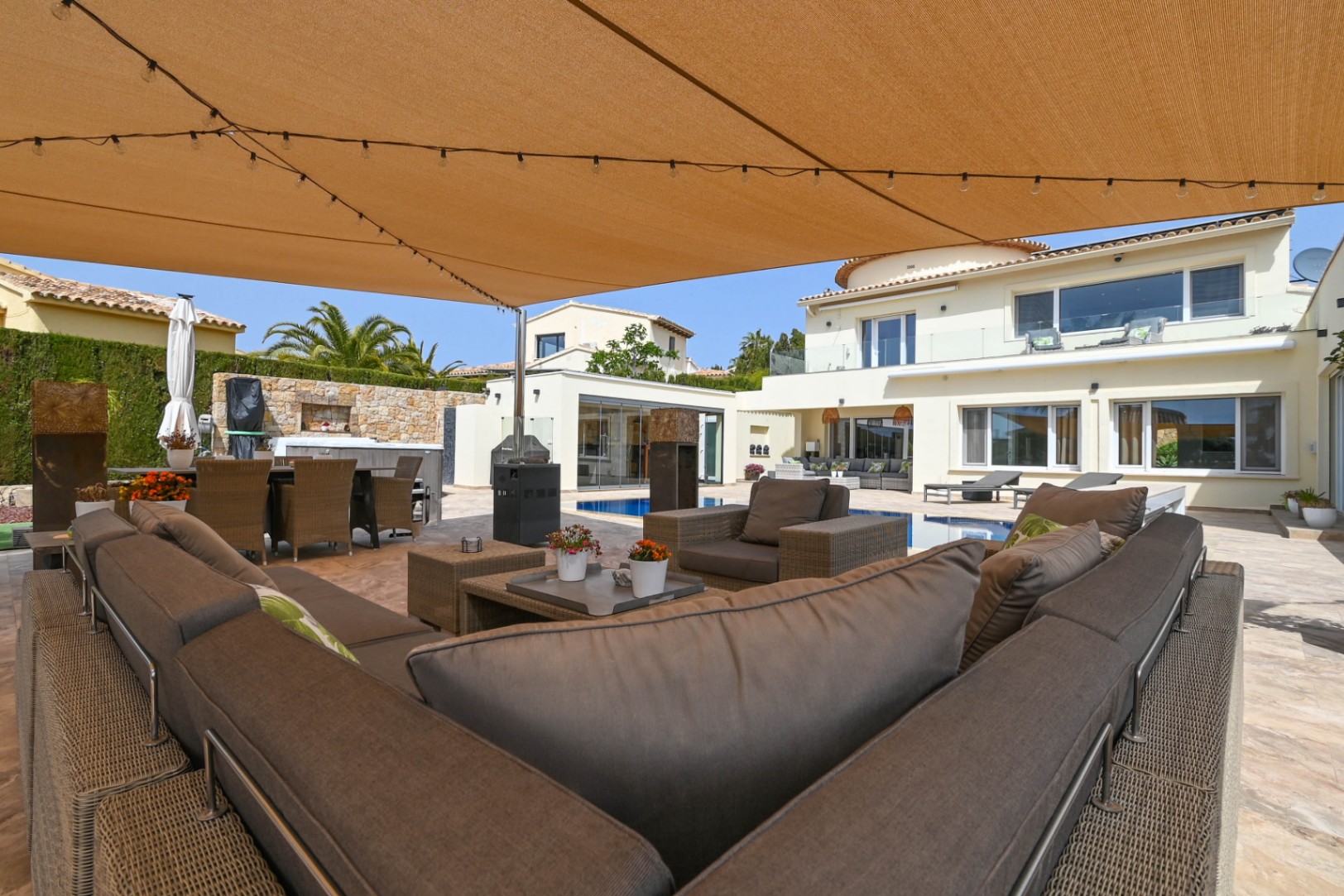 Villa con vista al mar en venta en Moraira, La Arnella