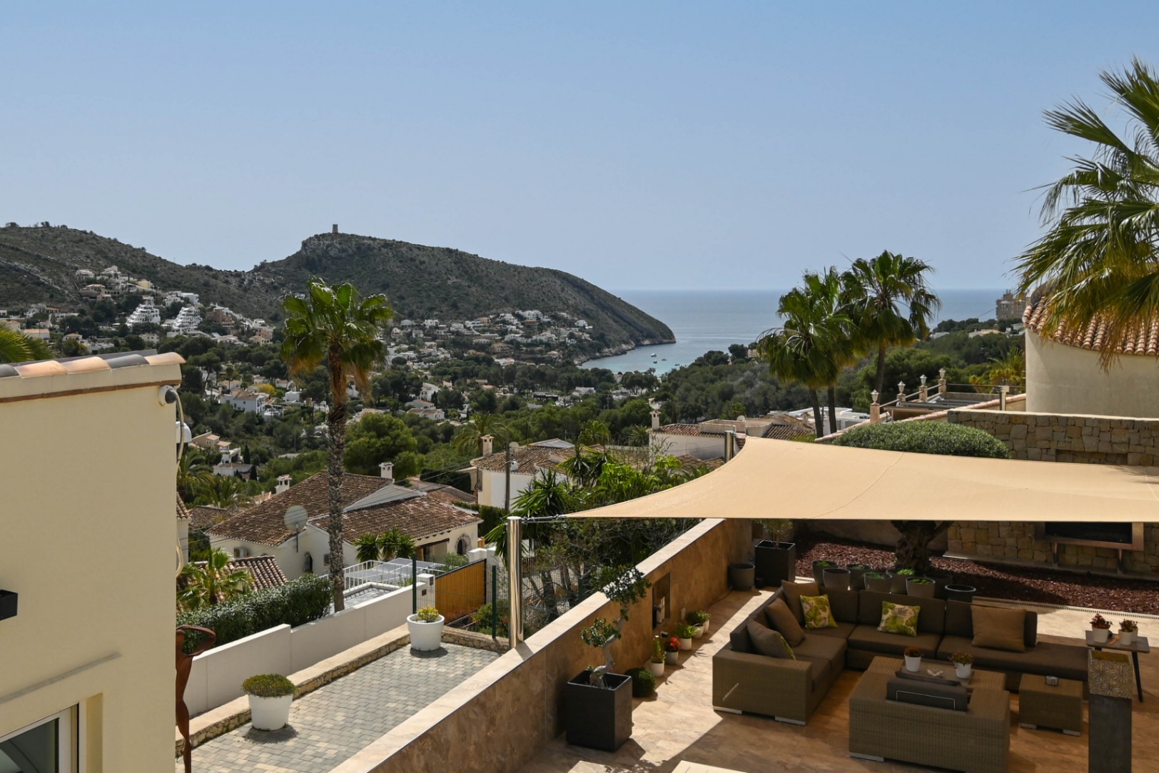 Villa con vista al mar en venta en Moraira, La Arnella