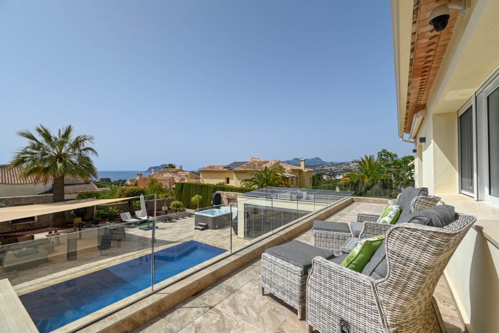 Villa con vista al mar en venta en Moraira, La Arnella