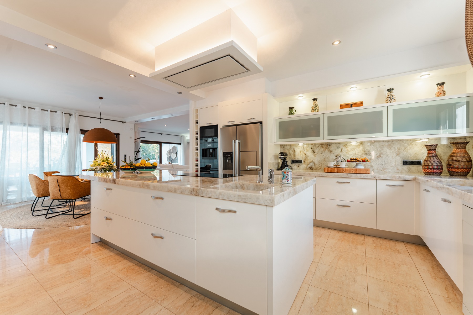 Ibicenco-style villa with sea views for sale in Moraira