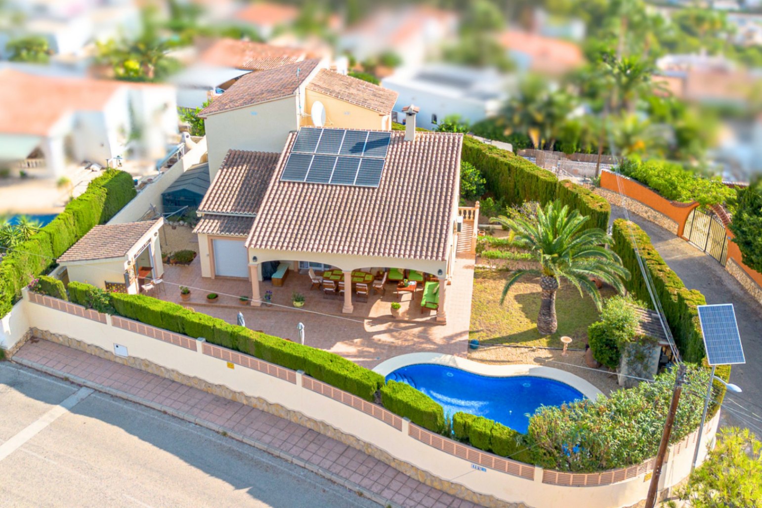 Villa tranquila orientada al sur en Benissa