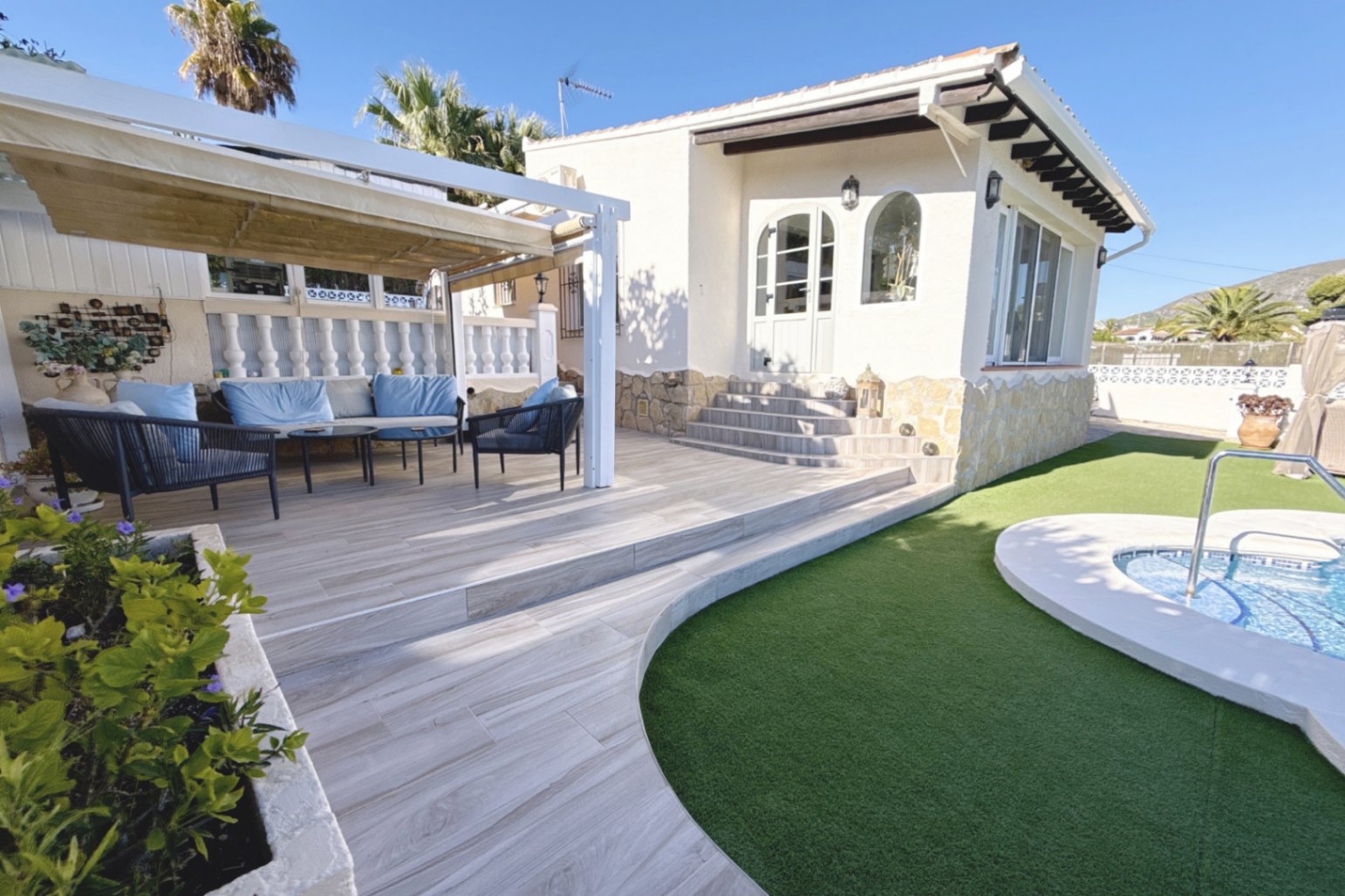 3-Zimmer-Villa in Moraira mit offenem Blick