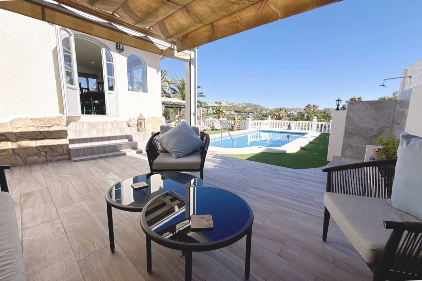 3-Zimmer-Villa in Moraira mit offenem Blick