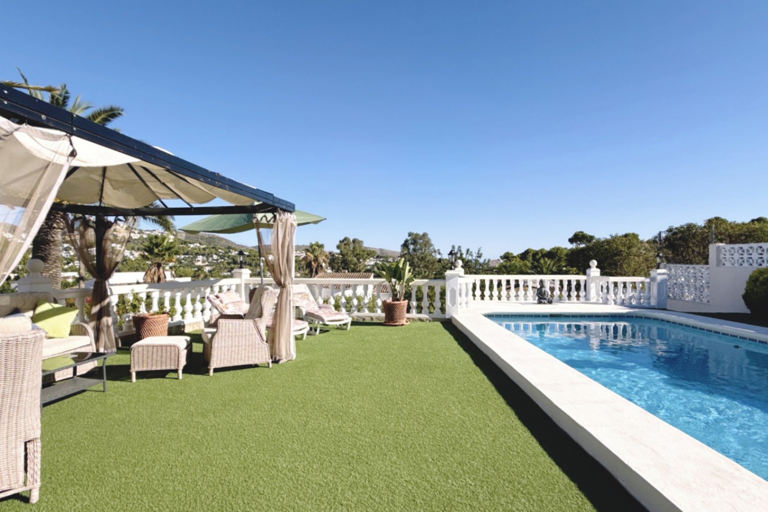 3-Zimmer-Villa in Moraira mit offenem Blick