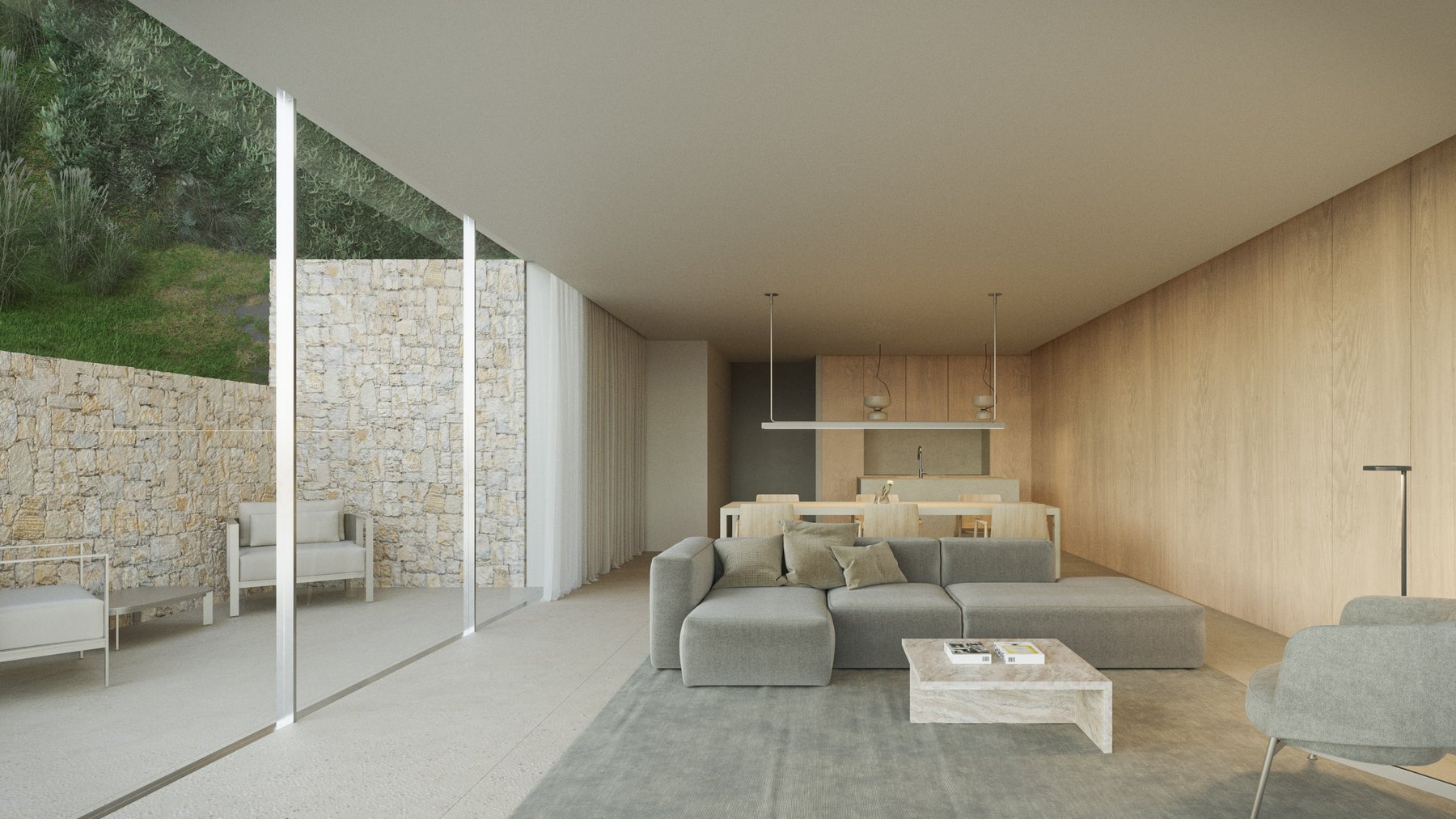 Moderne Neubauvilla mit Panoramablick auf das Meer zum Verkauf in Benissa