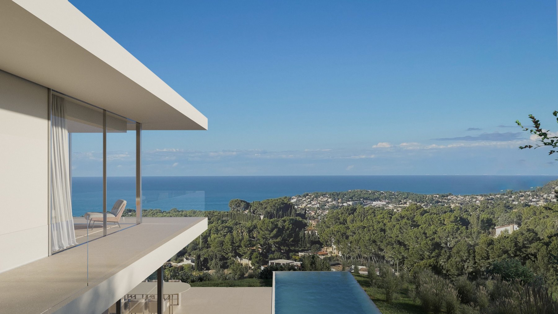 Villa moderne de nouvelle construction avec vue panoramique sur la mer à vendre à Benissa