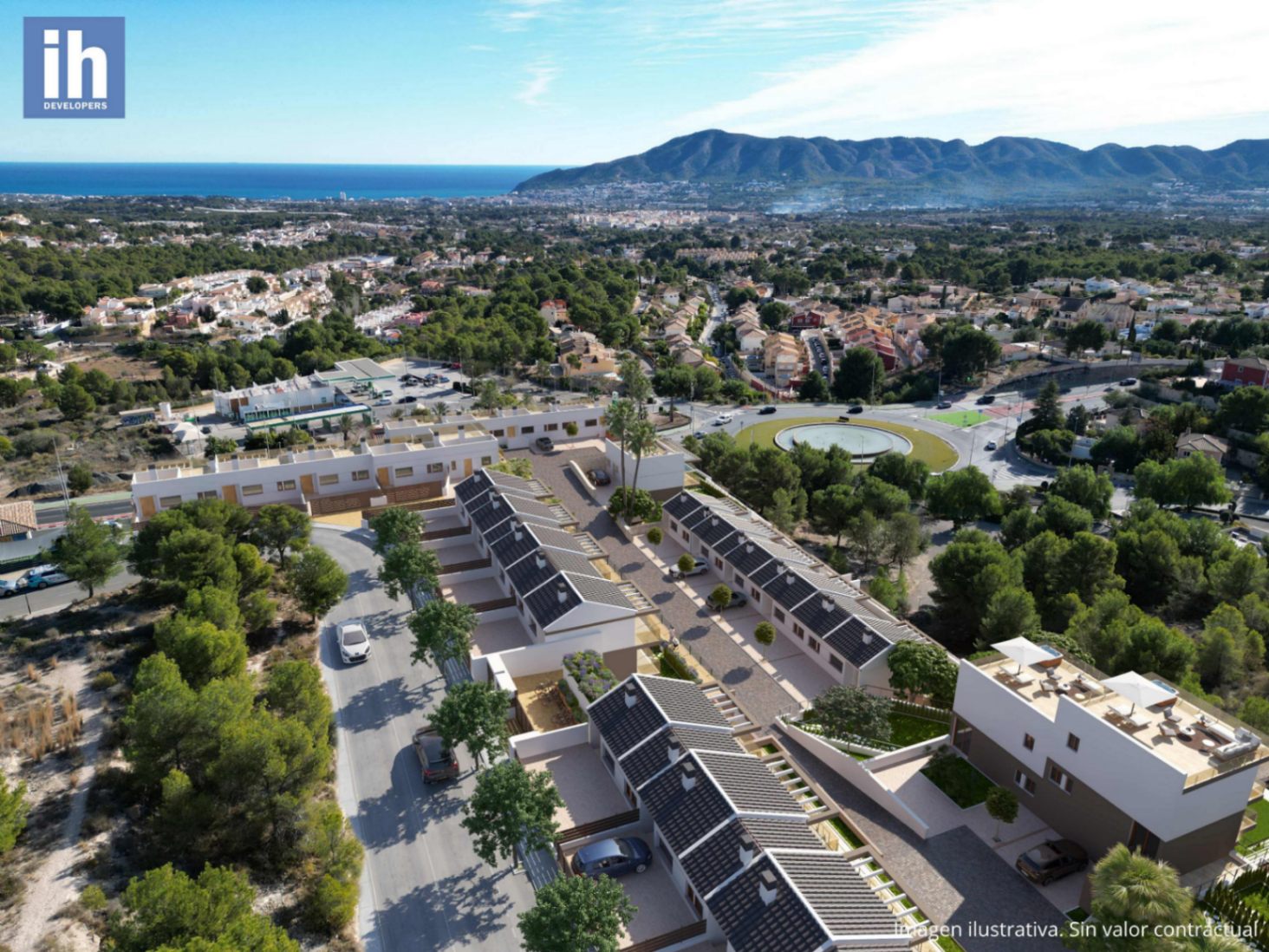 New project under construction of 4-bedroom semi-detached homes in La Nucia
