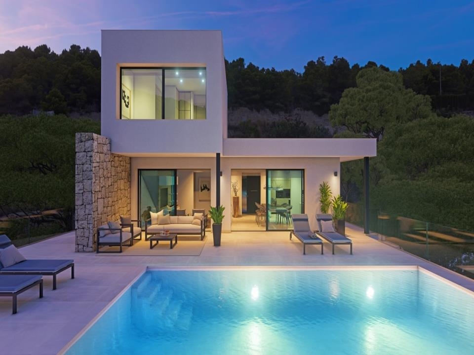 Pedreguer Modern Villa Project with Mountain Views