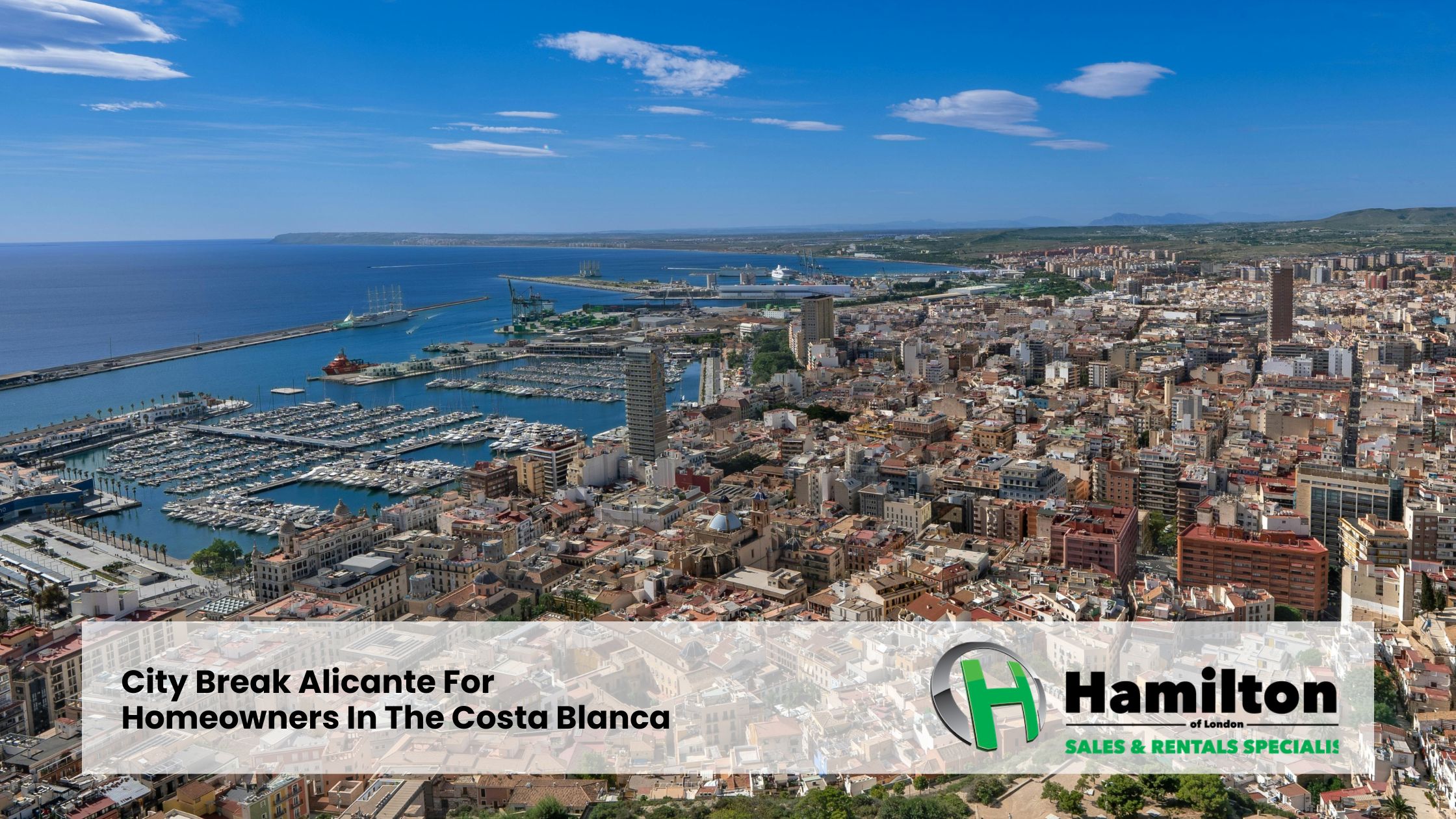 Vacances urbaines à Alicante pour les propriétaires en Costa Blanca