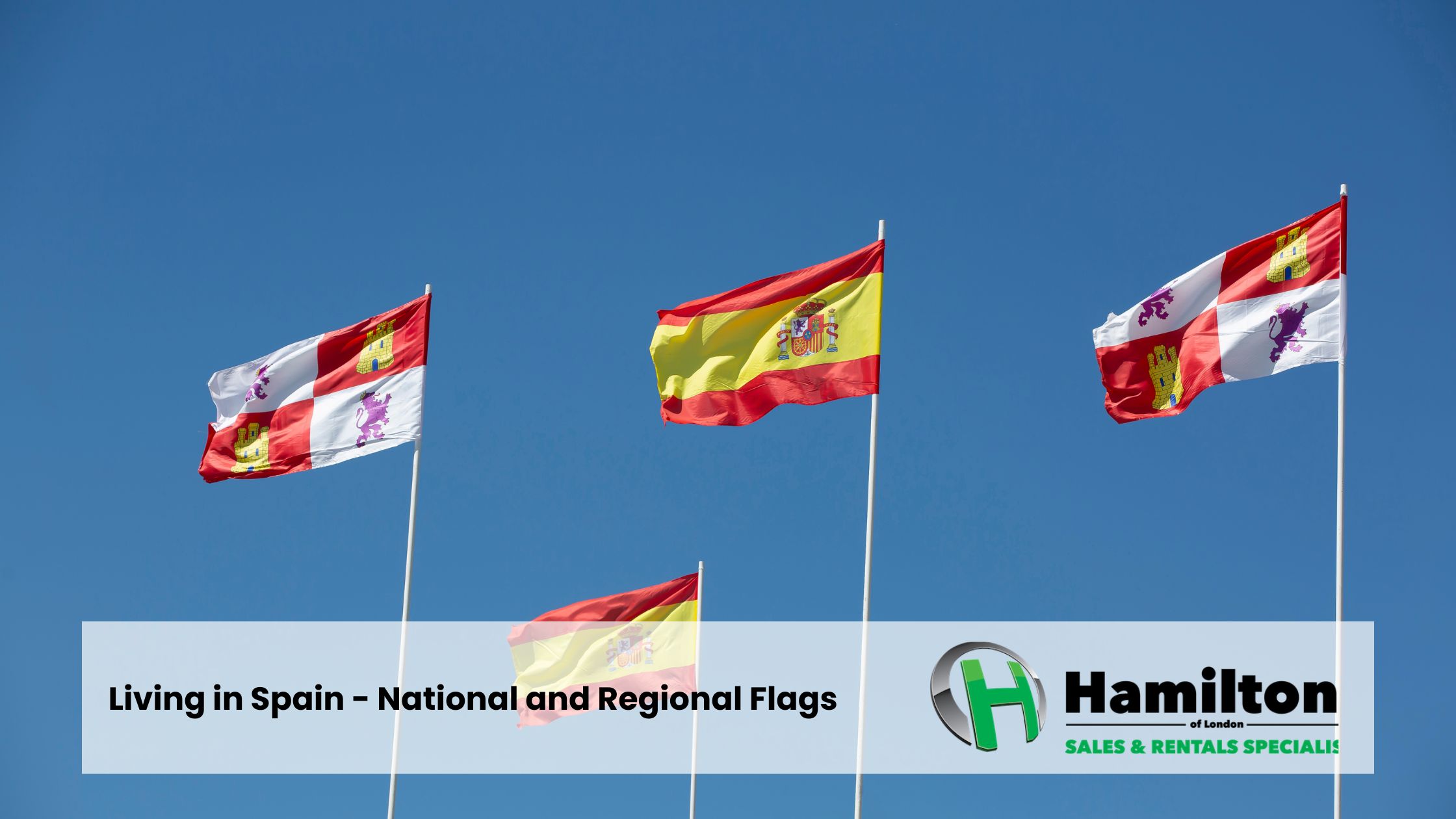 Vivre en Espagne - Drapeaux nationaux et régionaux