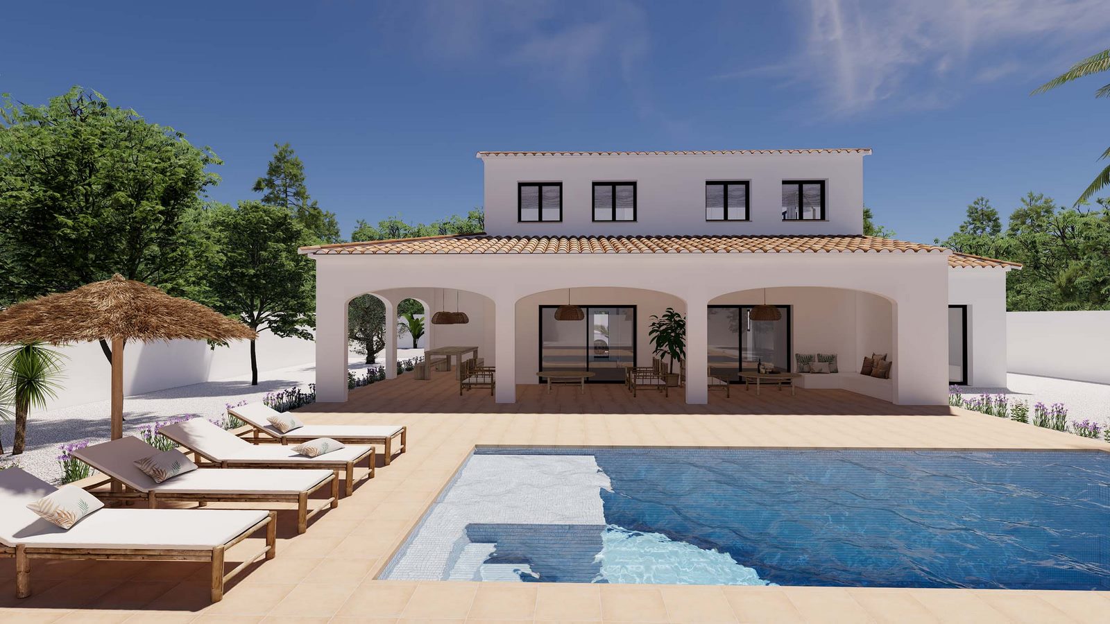 Traditional new build project for sale in Moraira